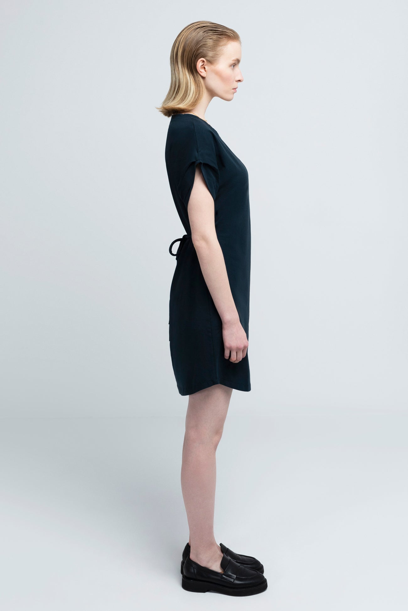 KIMONO DRESS | cotton navy