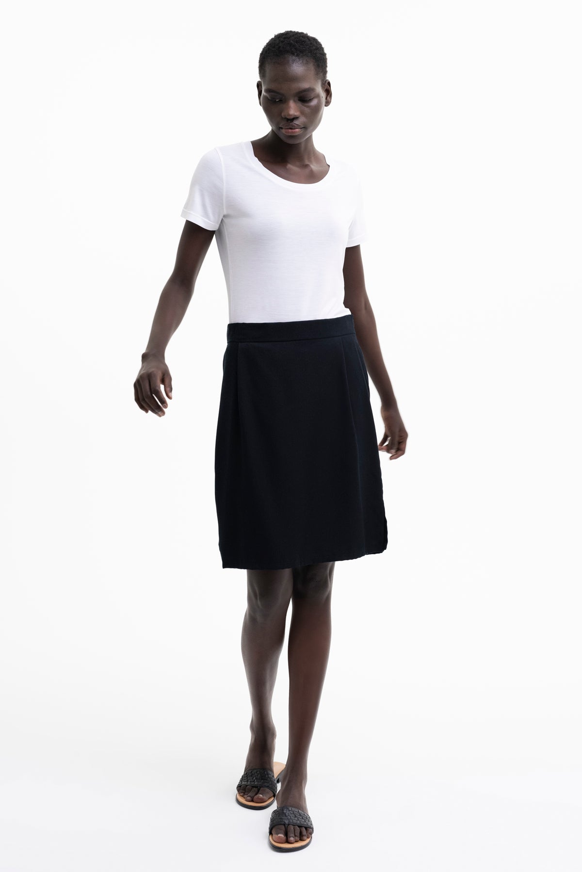 PENCIL SKIRT tencel black