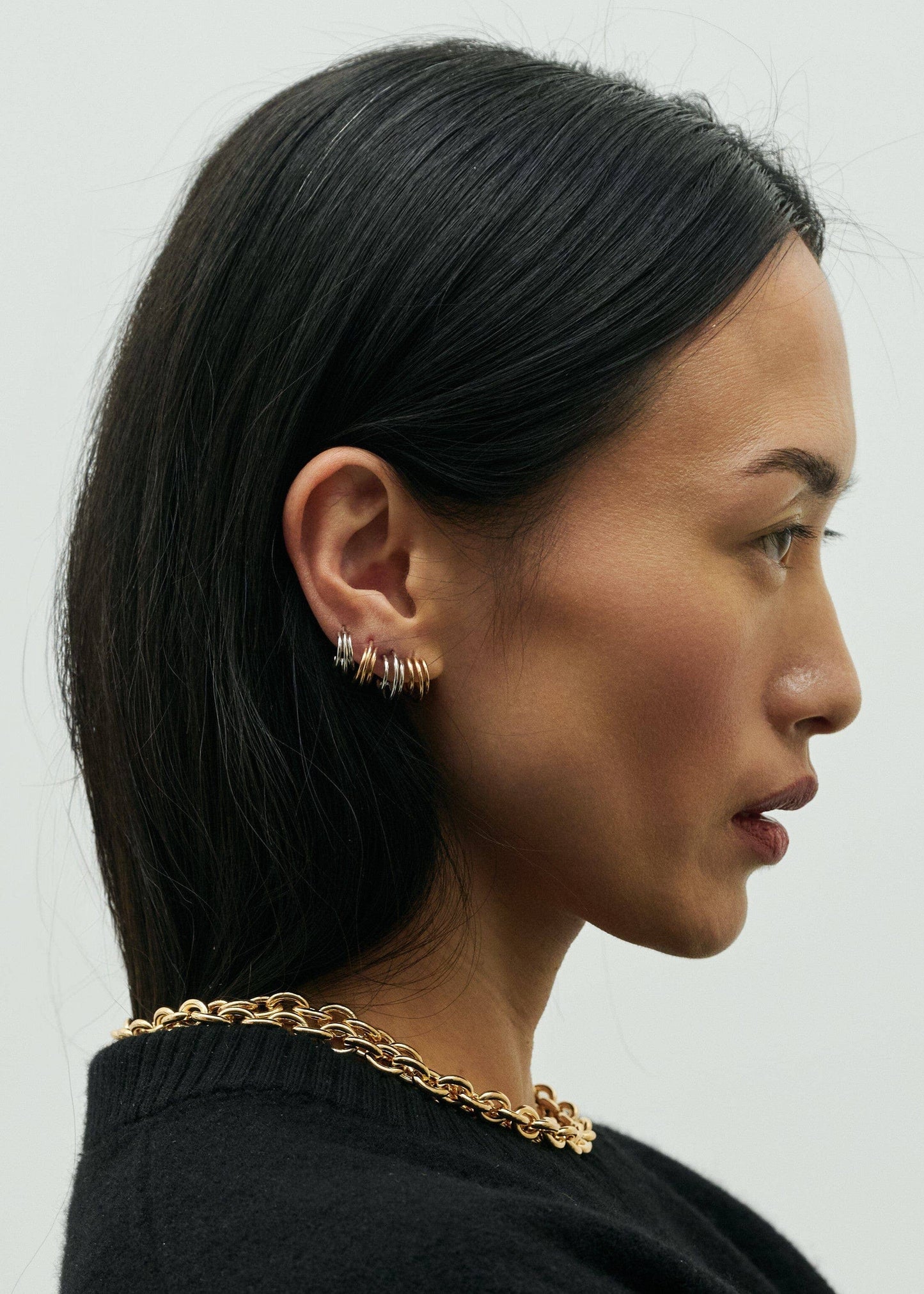 AMBITIEUX EARRINGS | mix & match: 925 Silver & 18-karat gold-plated