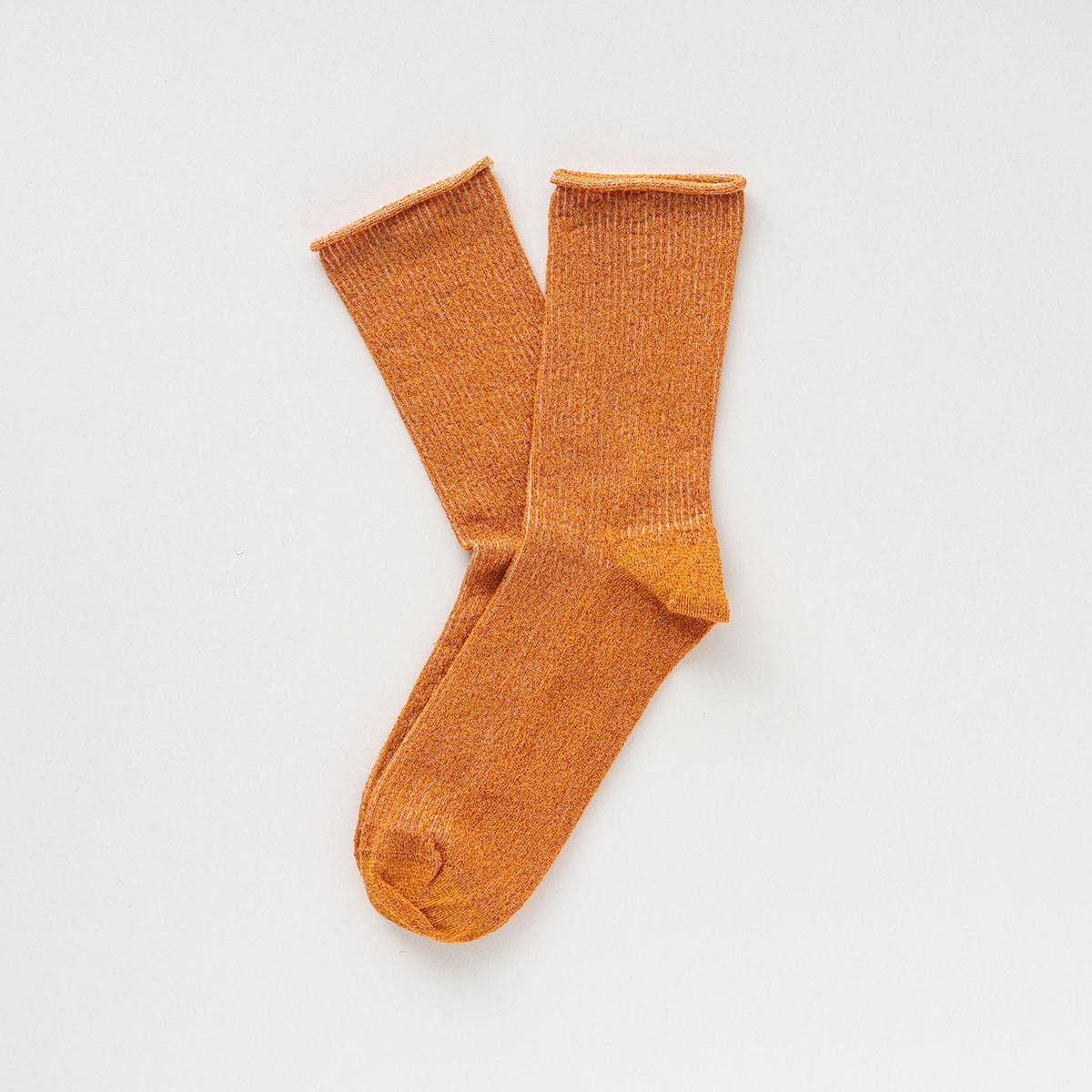 SPARKLING SOCKS | bamboo lyocell terracota orange