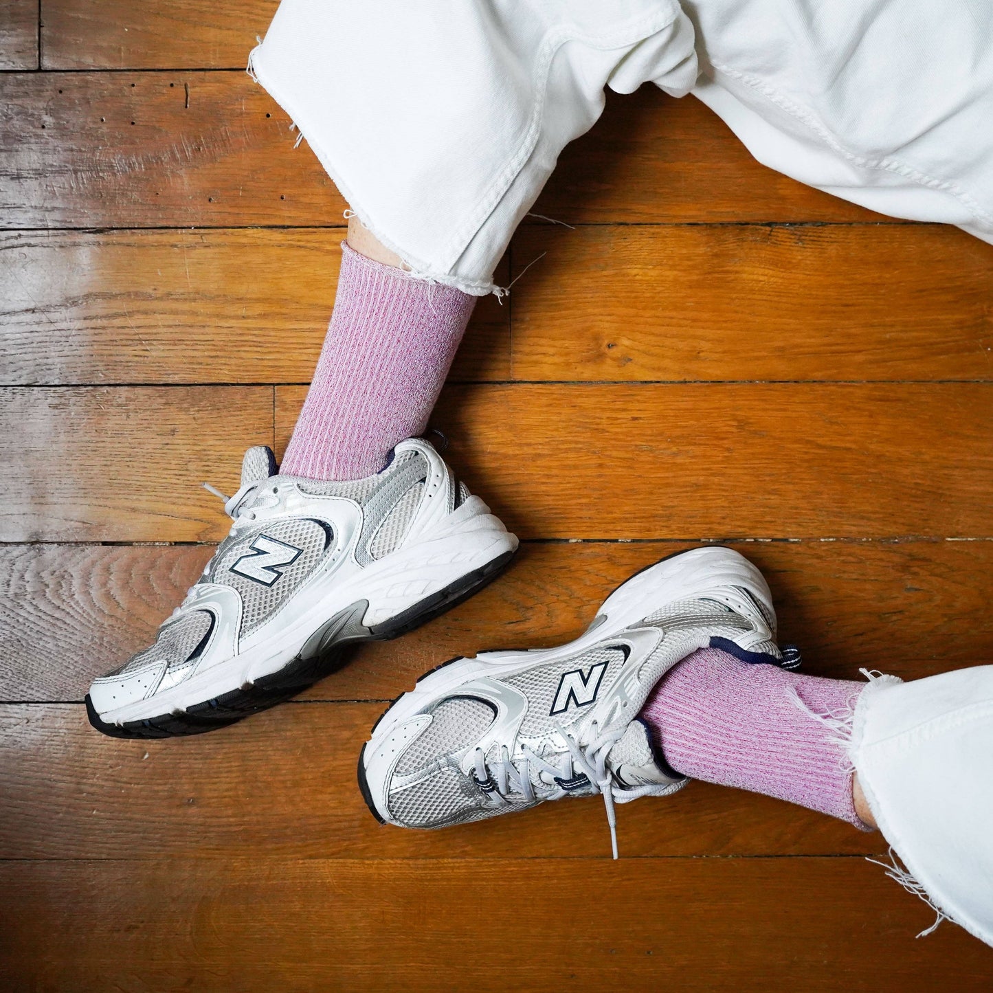 SPARKLING SOCKS | bamboo lyocell pastel rose