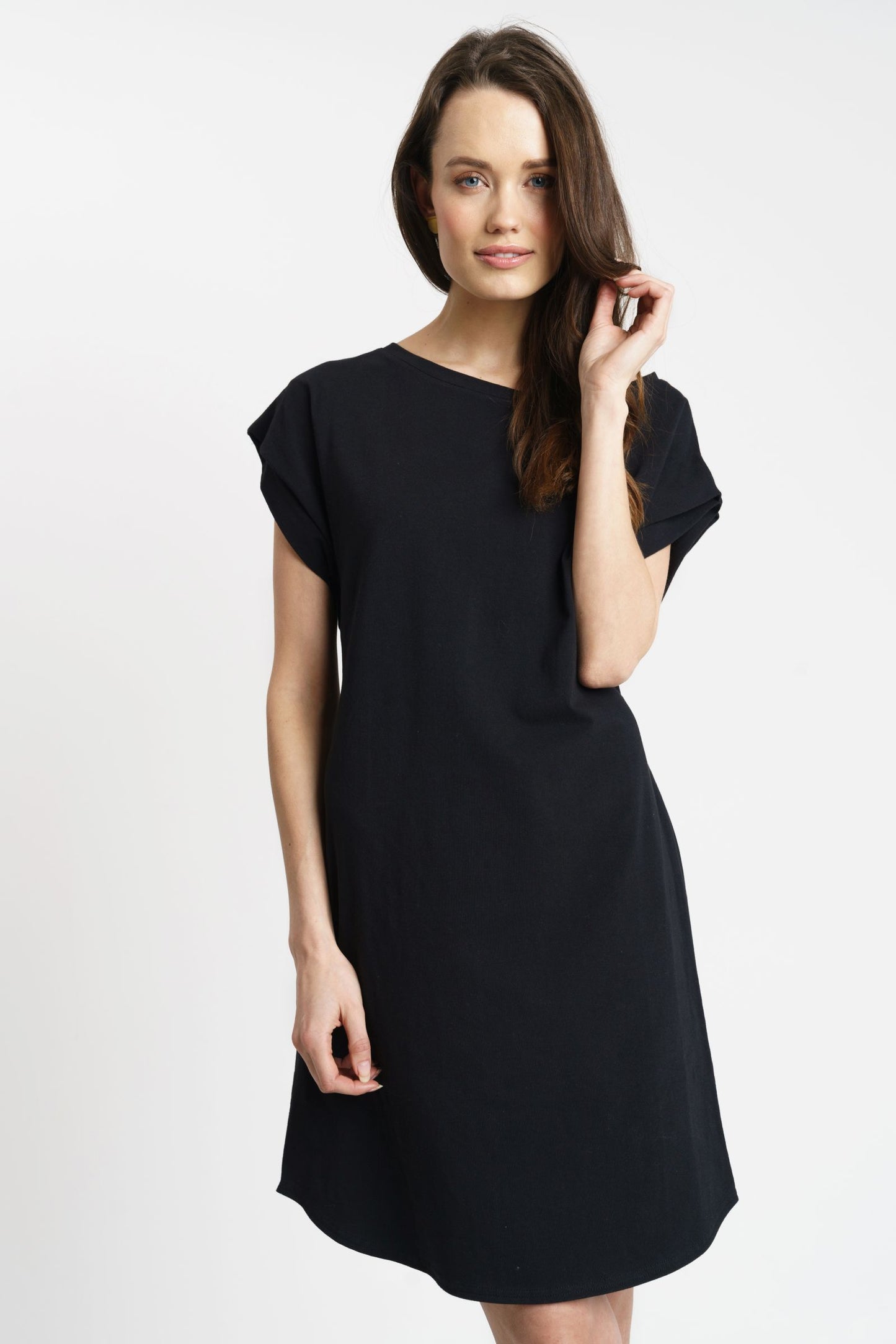 KIMONO DRESS | cotton black