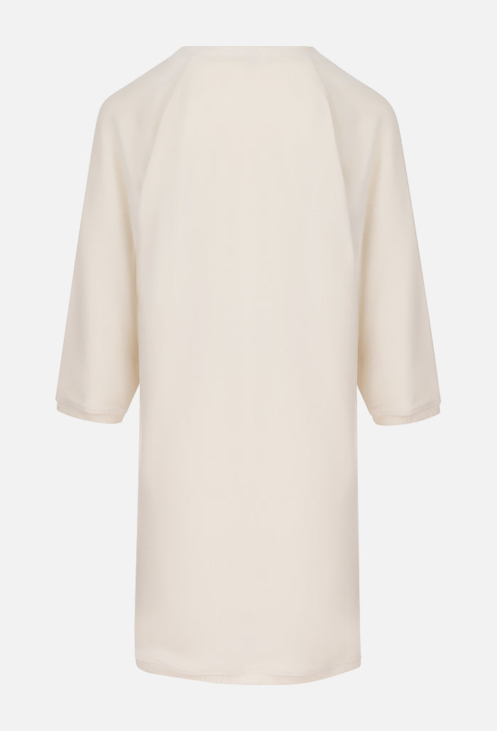 JUMPER DRESS | organic cotton velvet cream