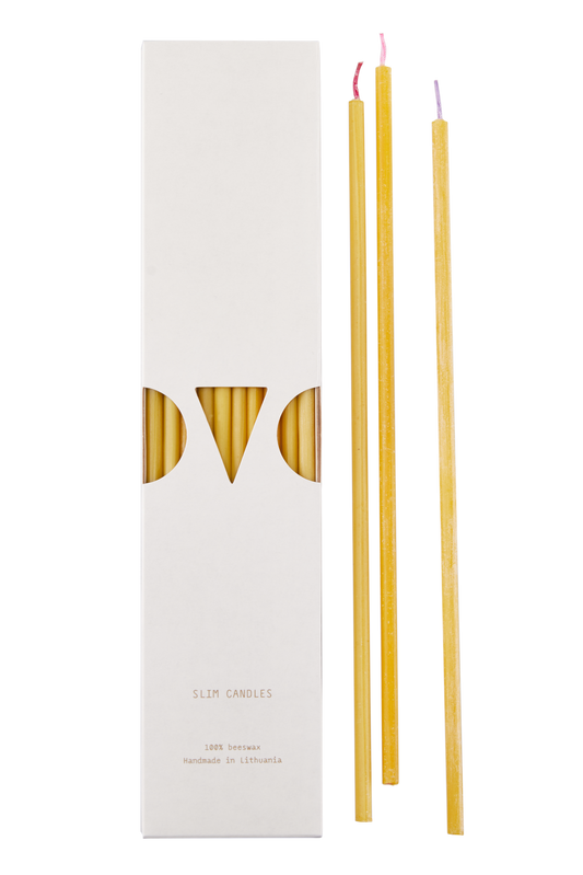 BEEWAX CANDLE | slim rainbow