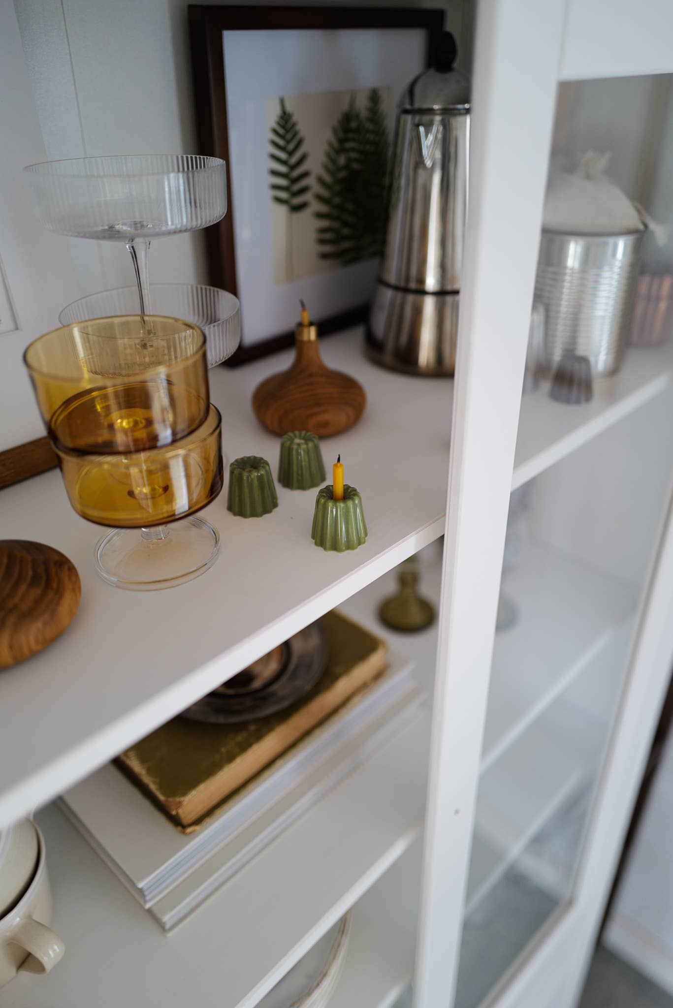 Kerzenhalter aus Porzellan: Mattes Weiß