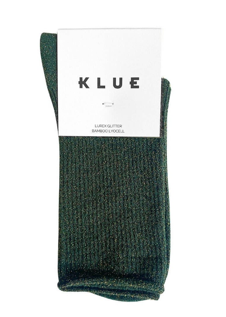 SPARKLING SOCKS |  bamboo lyocell moss green