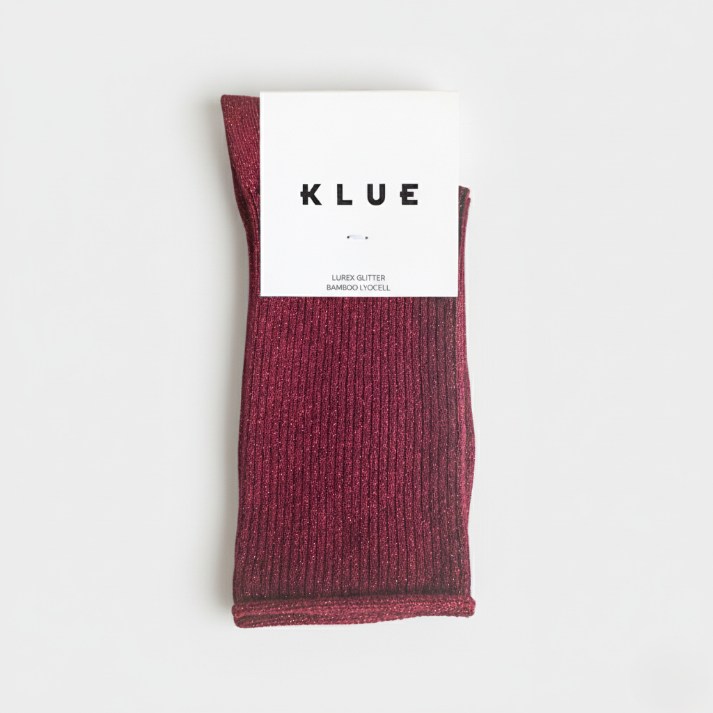 SPARKLING SOCKS | bamboo lyocell cherry red