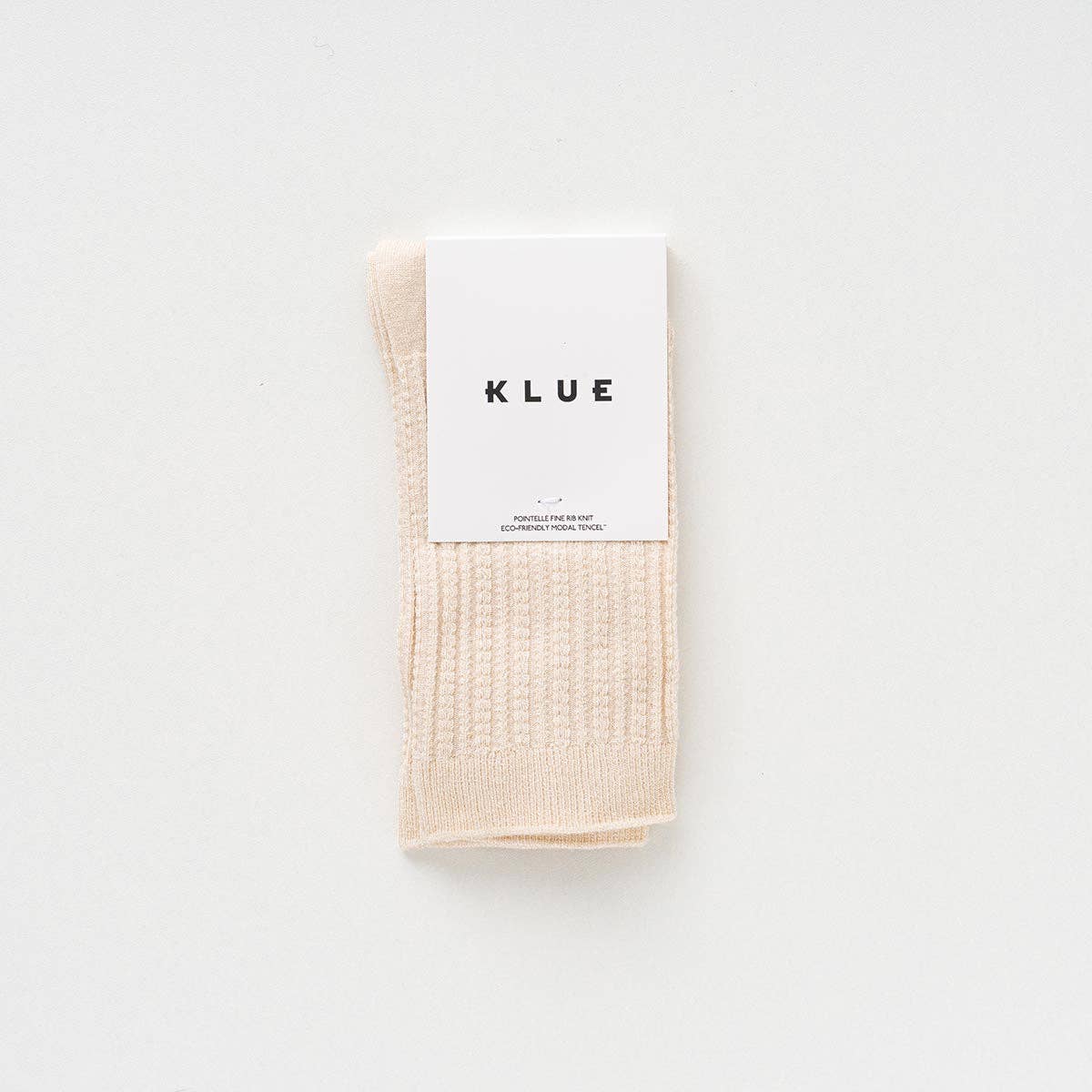 POINTELLE SOCKS | Tencel™ beige