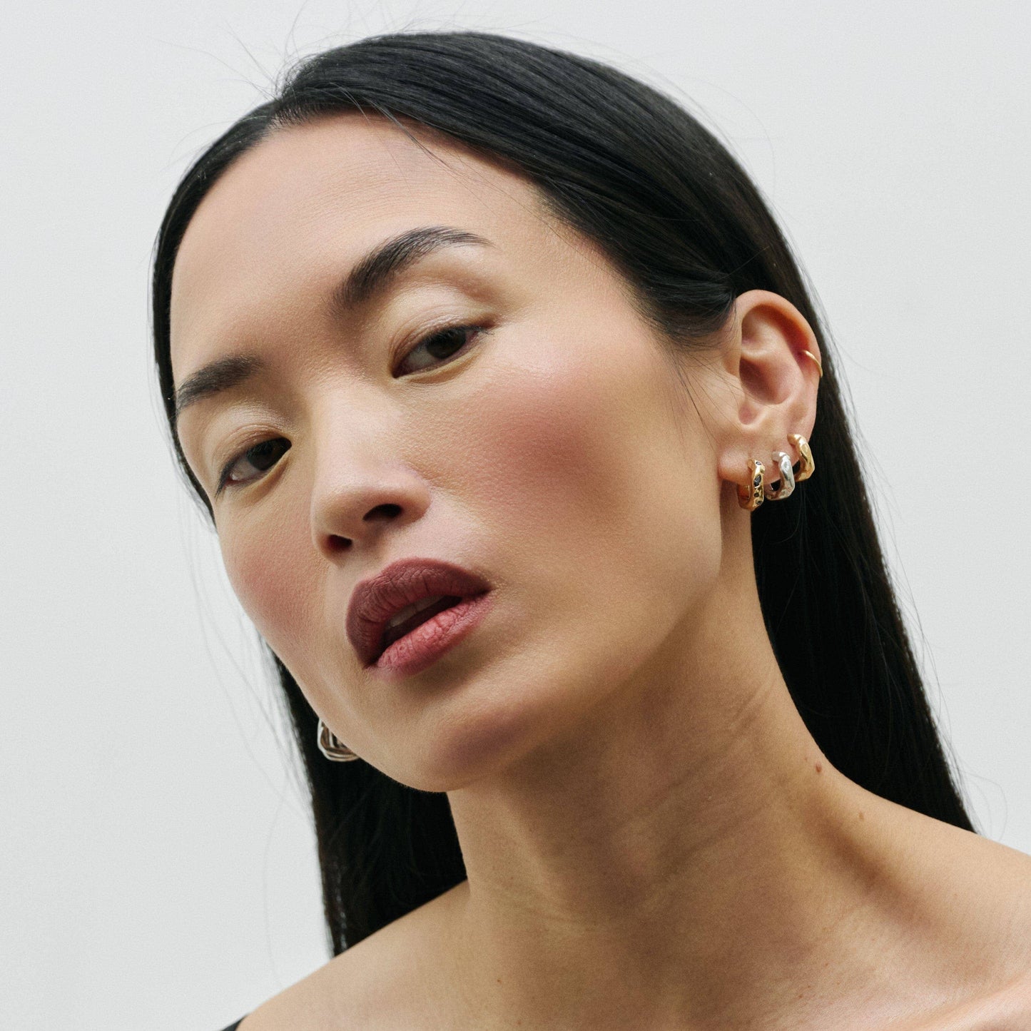 RAYONNANTE  EARRINGS | mix & match: 925 Silver & 18-karat gold-plated