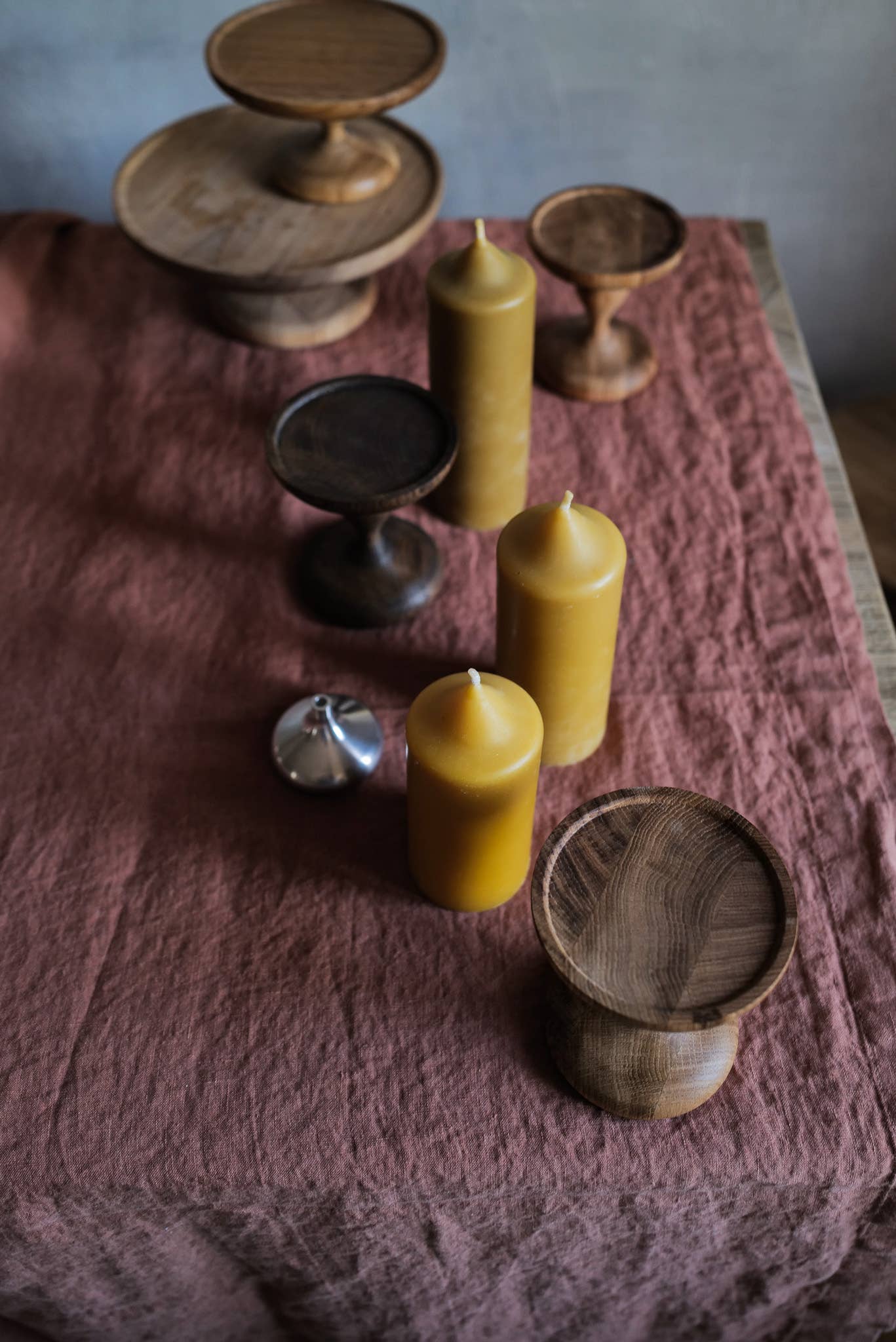 Bienenwachssäule Kerze: Groß