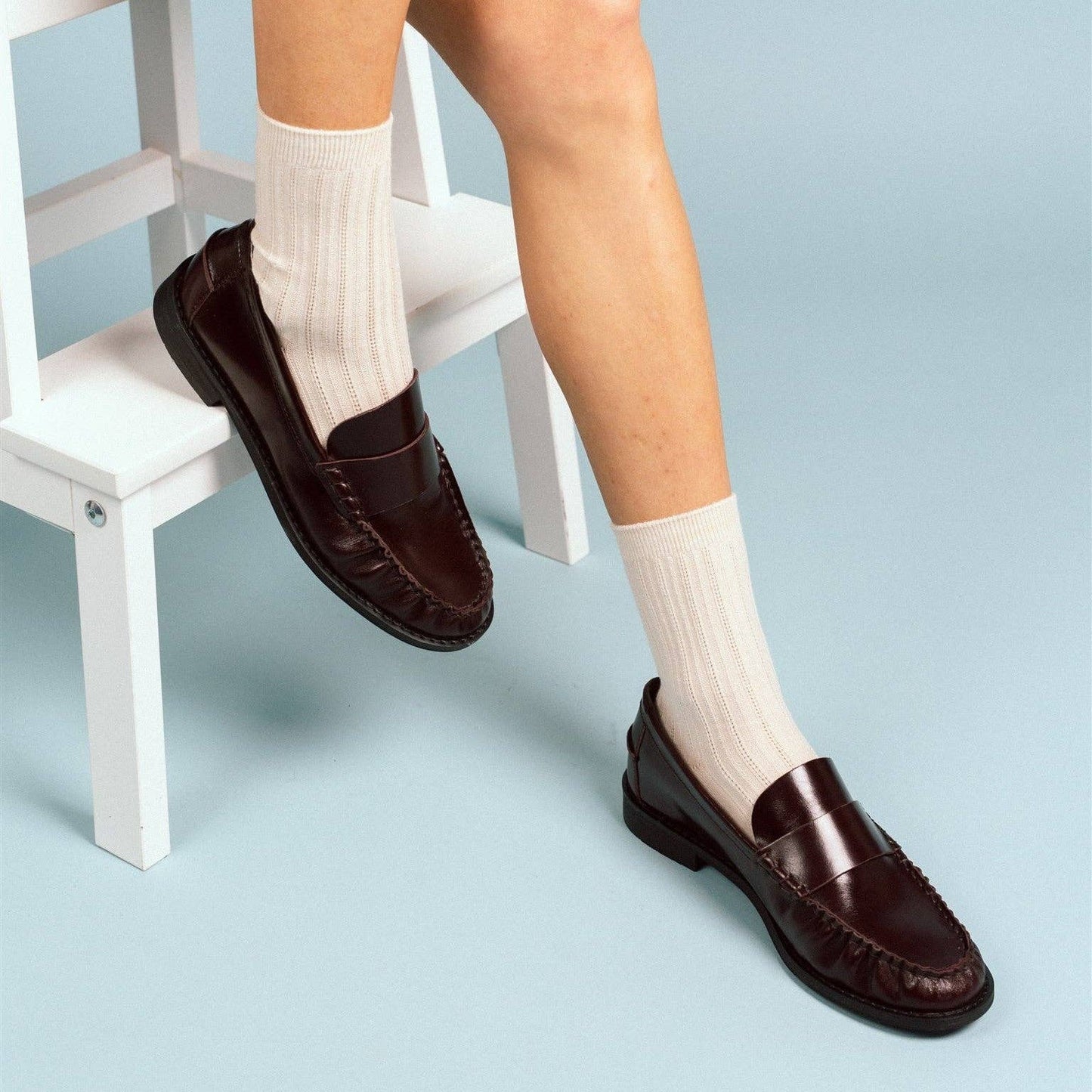 POINTELLE SOCKS | Tencel™ beige