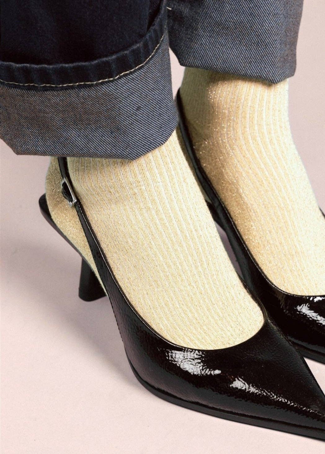 SPARKLING SOCKS | bamboo lyocell Lemon yellow