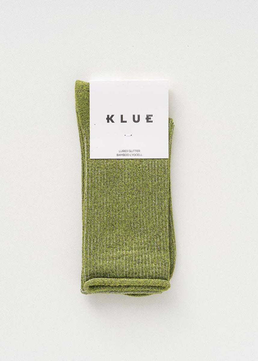 SPARKLING SOCKS | bamboo lyocell olive green