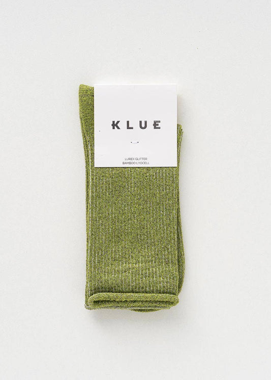 SPARKLING SOCKS | bamboo lyocell olive green