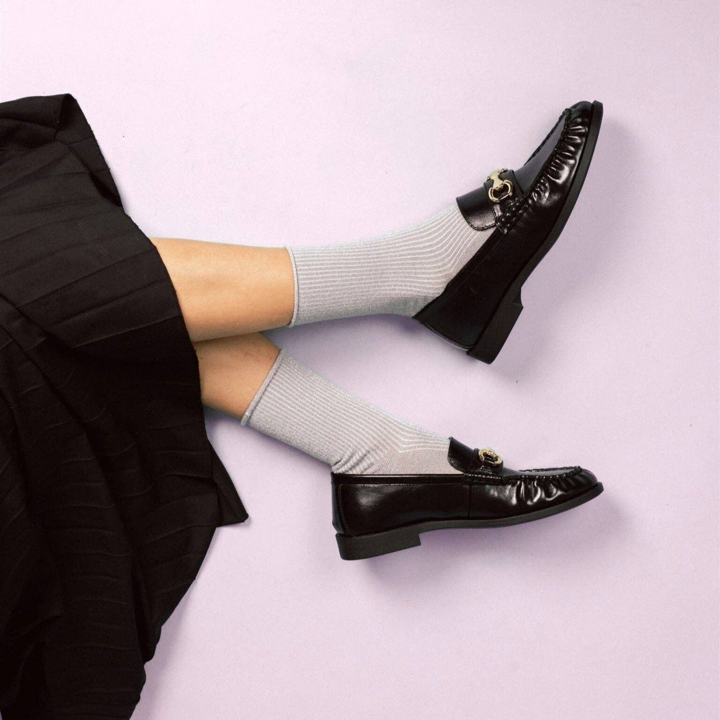SPARKLING SOCKS | bamboo lyocell light grey