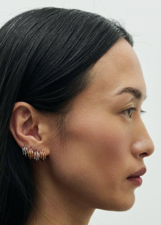 AMBITIEUX EARRINGS | mix & match: 925 Silver & 18-karat gold-plated