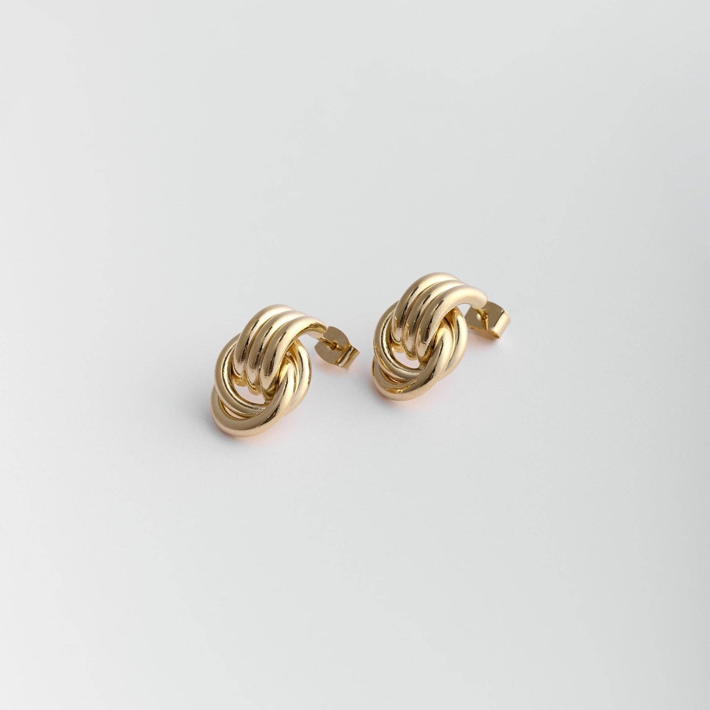 KNOT EARRINGS | 18-karat gold-plated