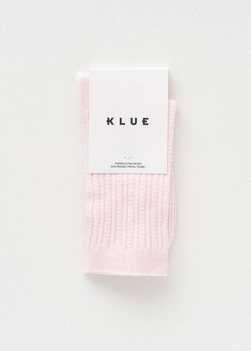 POINTELLE SOCKS | Tencel™ dusty rose