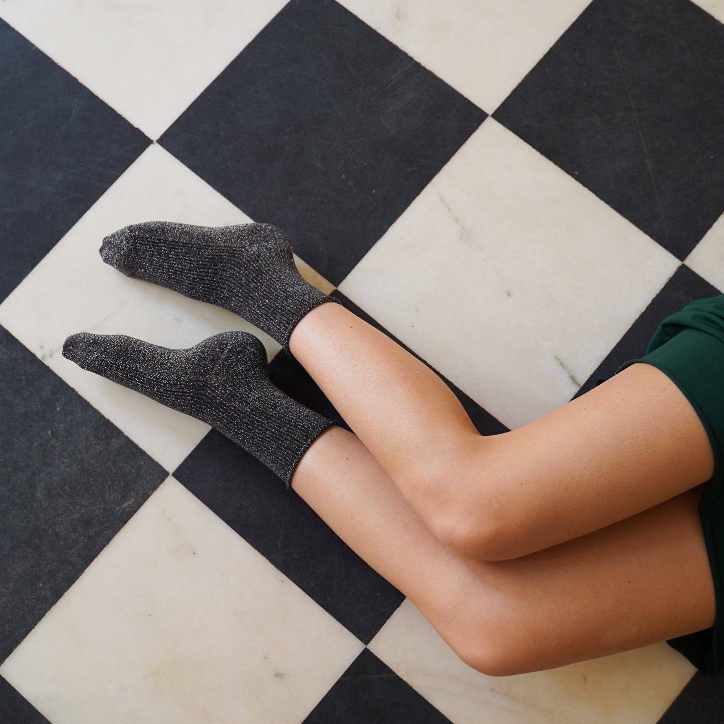 SPARKLING SOCKS |  bamboo lyocell anthrazit grey