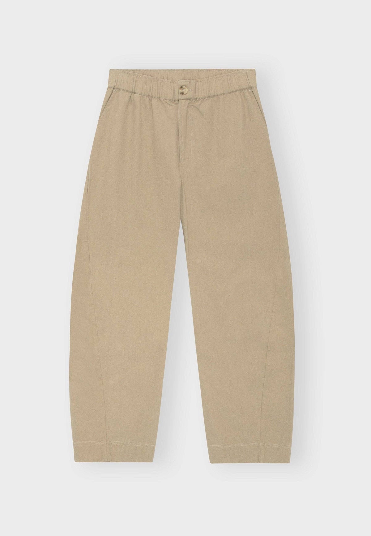BARREL TROUSERS | cotton beige or night blue