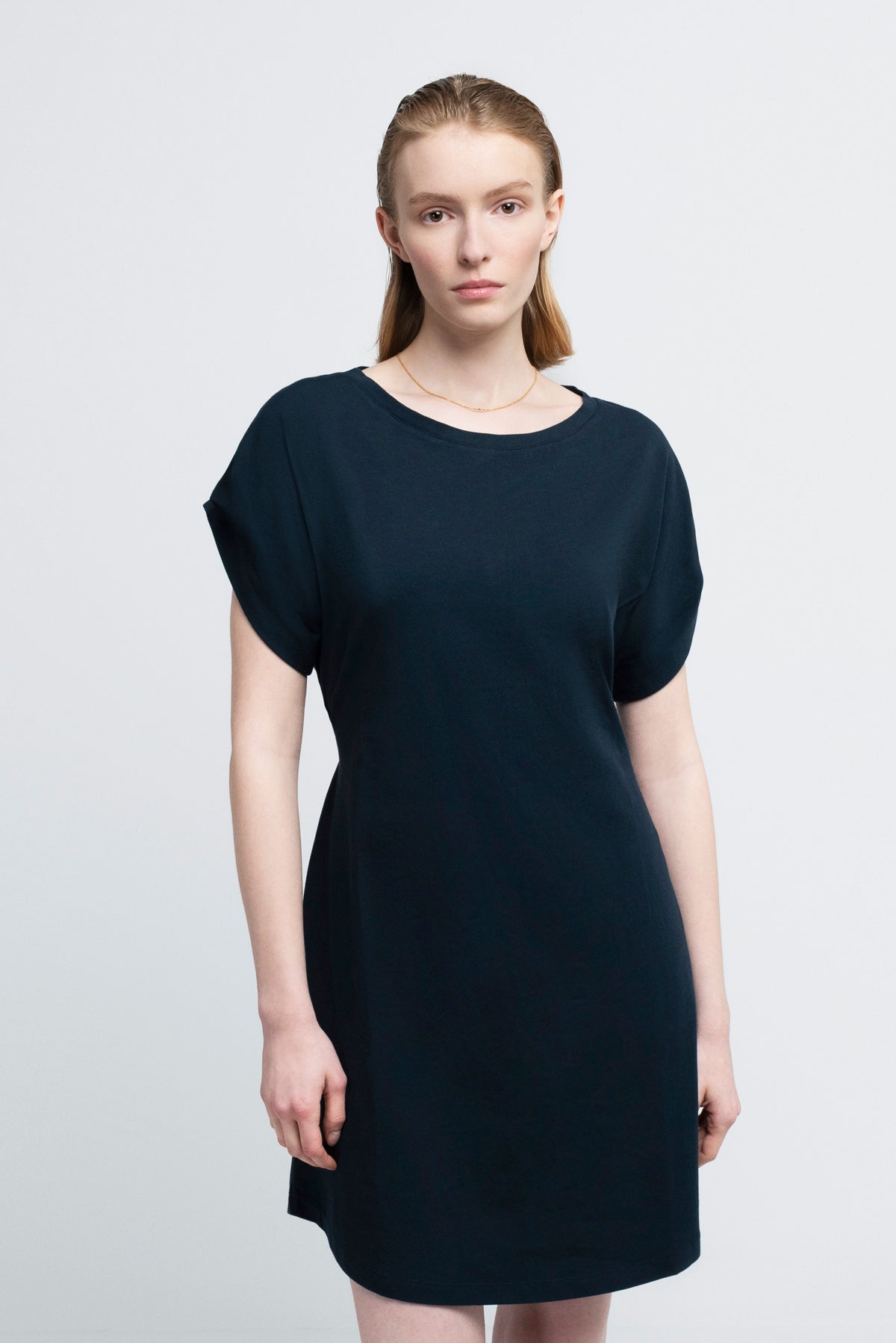 KIMONO DRESS | cotton navy