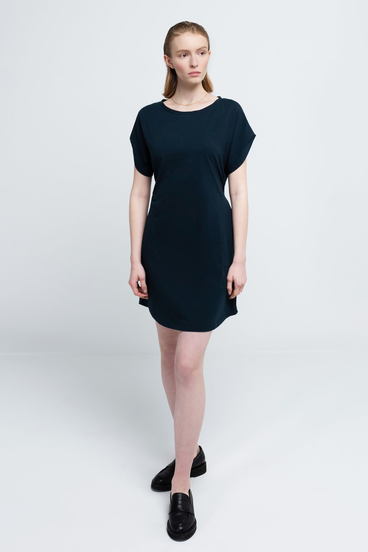 KIMONO DRESS | cotton navy