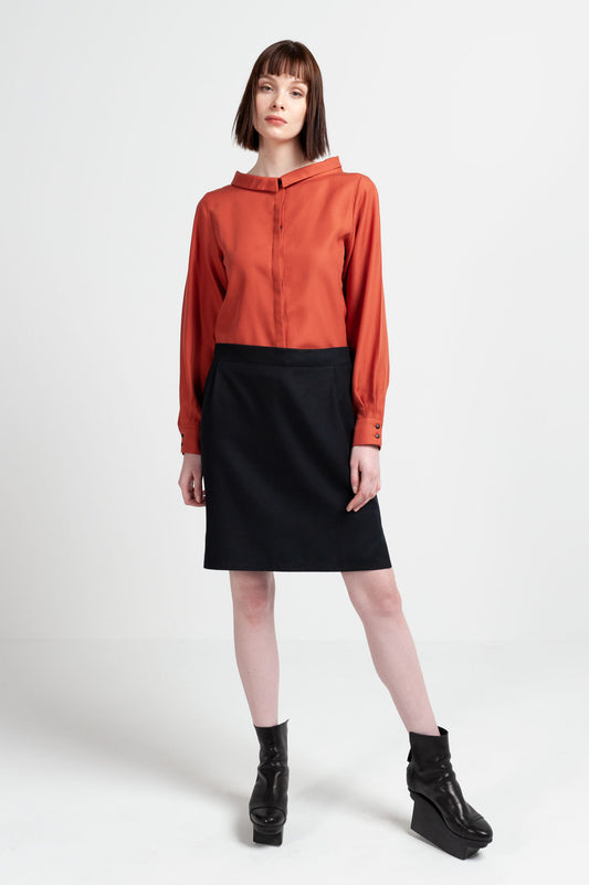 PENCIL SKIRT tencel black