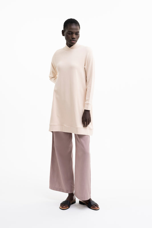 JUMPER DRESS | cotton-wool cream