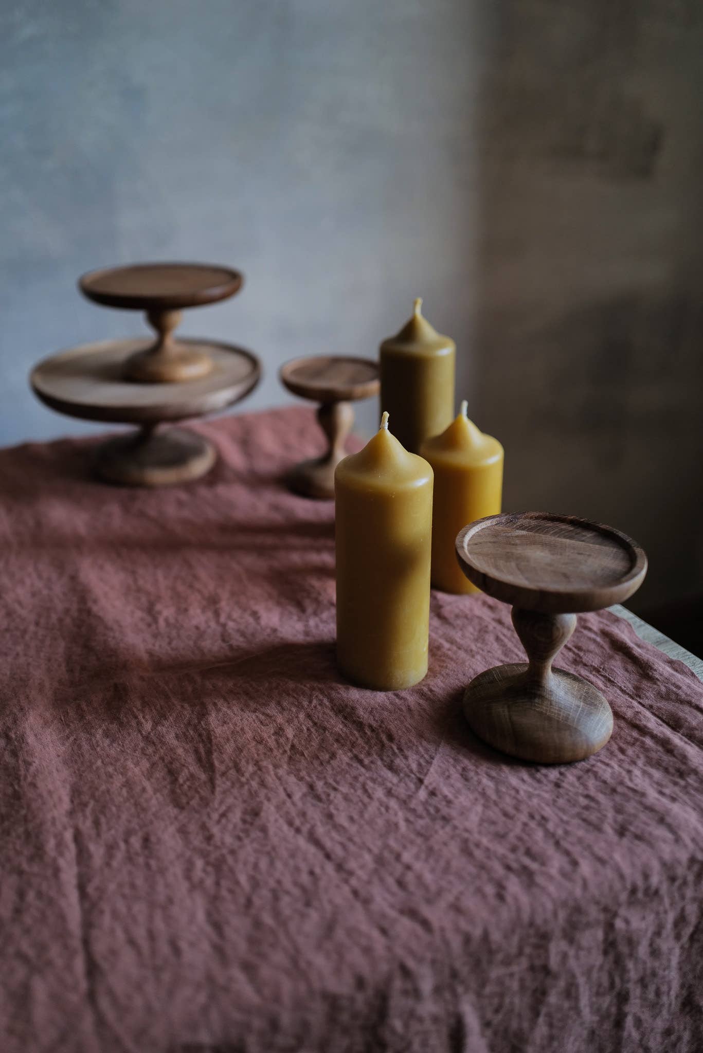 Bienenwachssäule Kerze: Mittelgroße
