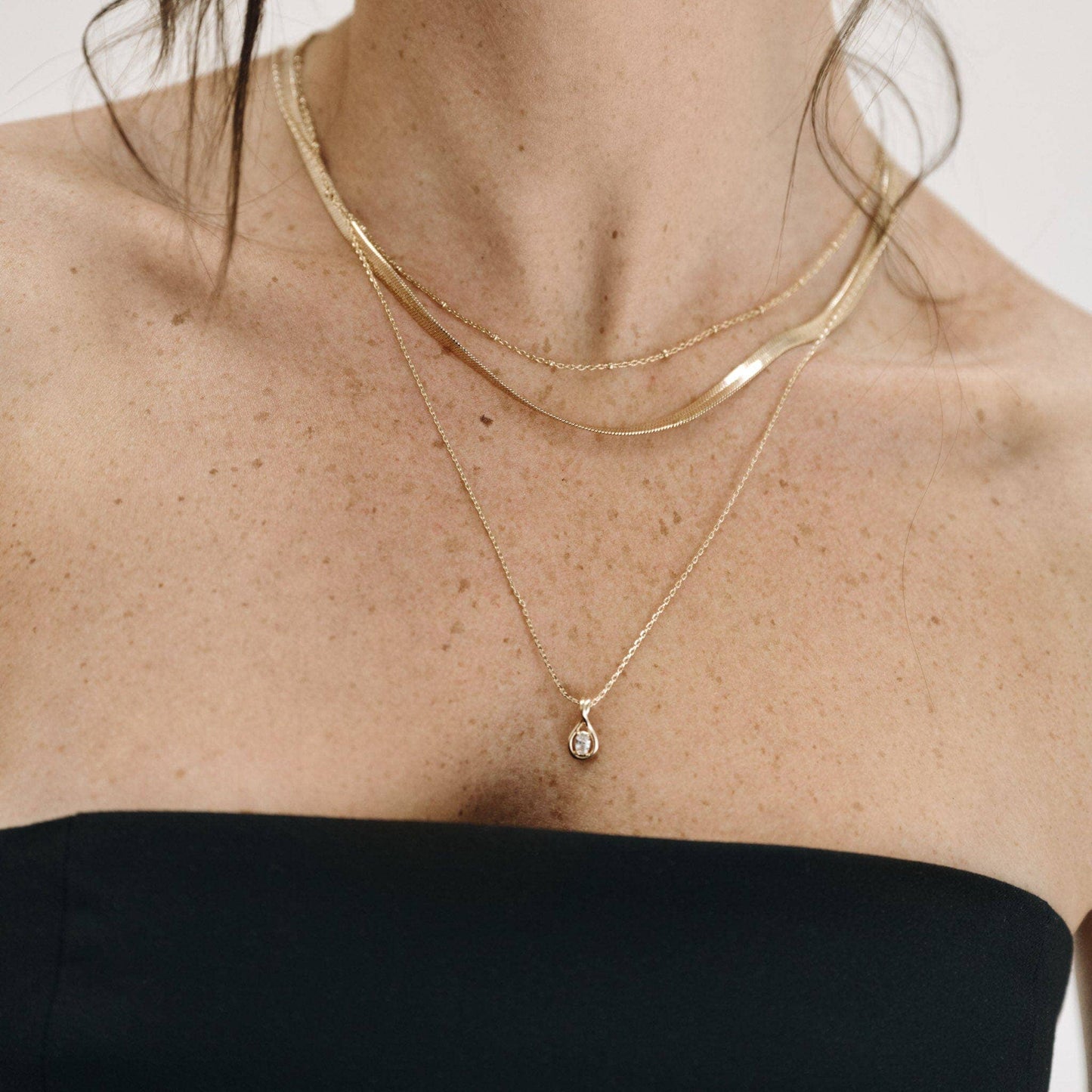 LAUMIÈRE NECKLACE | 18-carat gold-plated or 925 silver