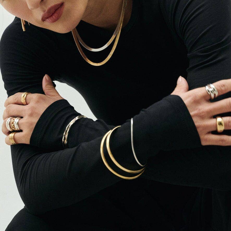 LAUMIÈRE NECKLACE | 18-carat gold-plated or 925 silver