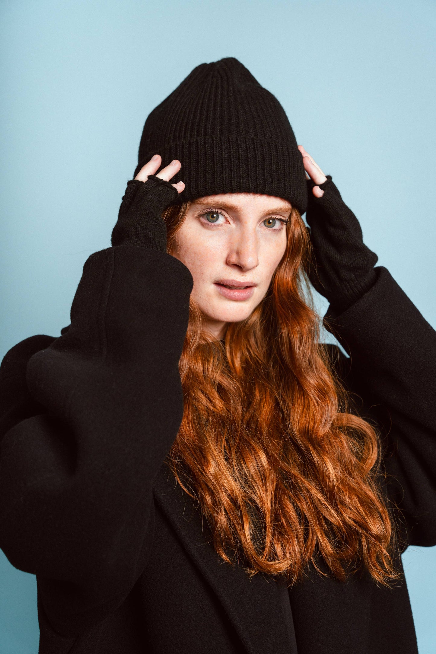 BEANIE | wool viscose black