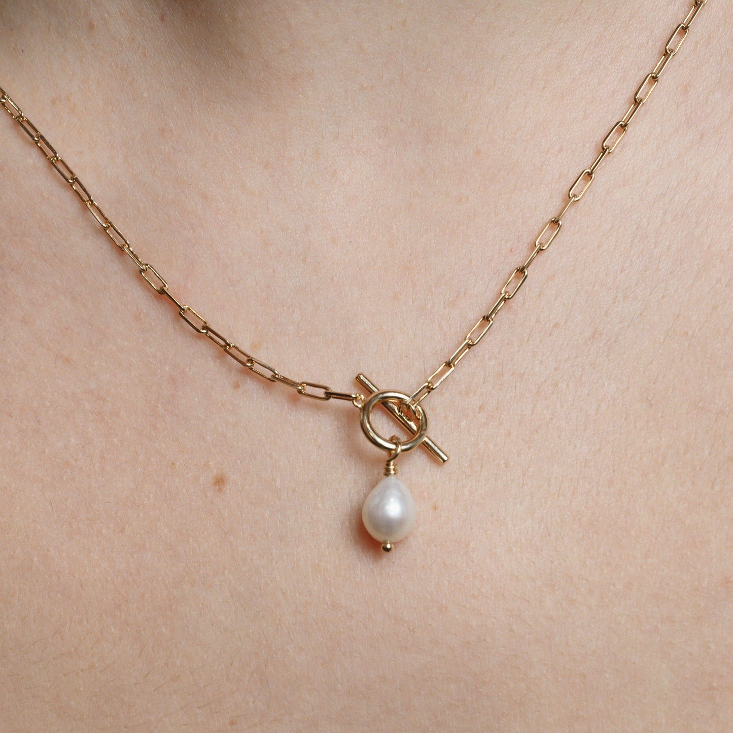 TAHA PEARL NECKLACE | 18-carat gold-plated