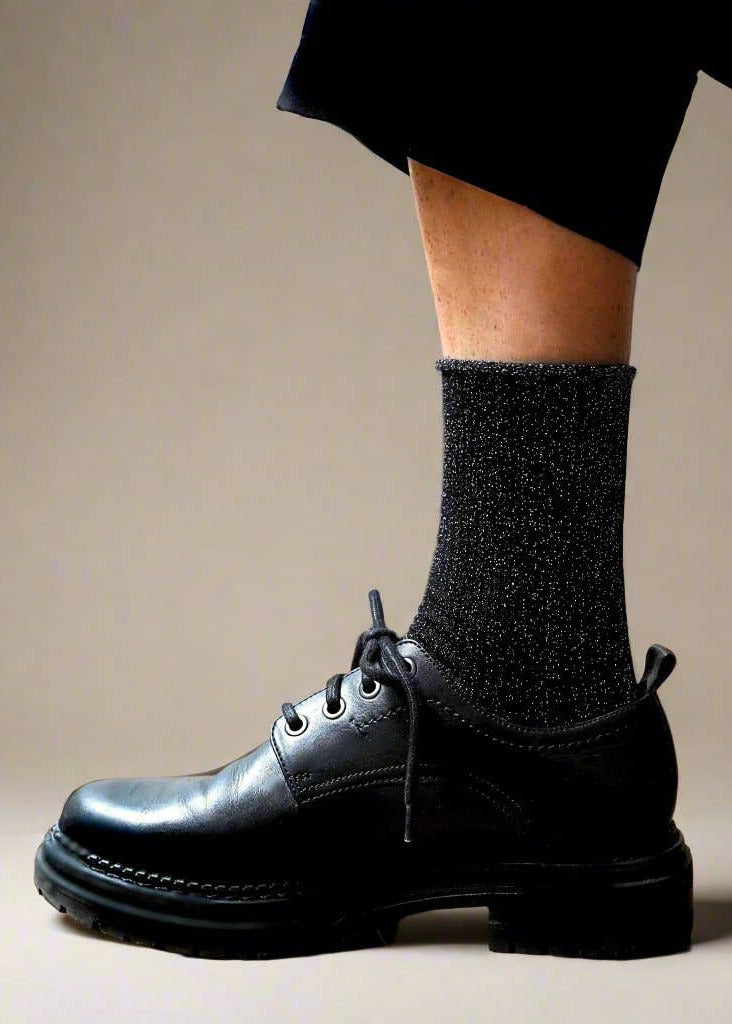 SPARKLING SOCKS | bamboo lyocell black