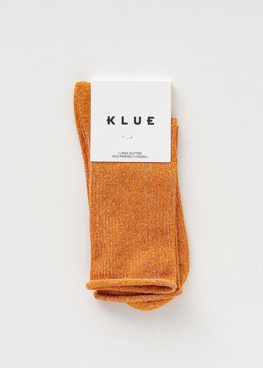 SPARKLING SOCKS | bamboo lyocell terracota orange