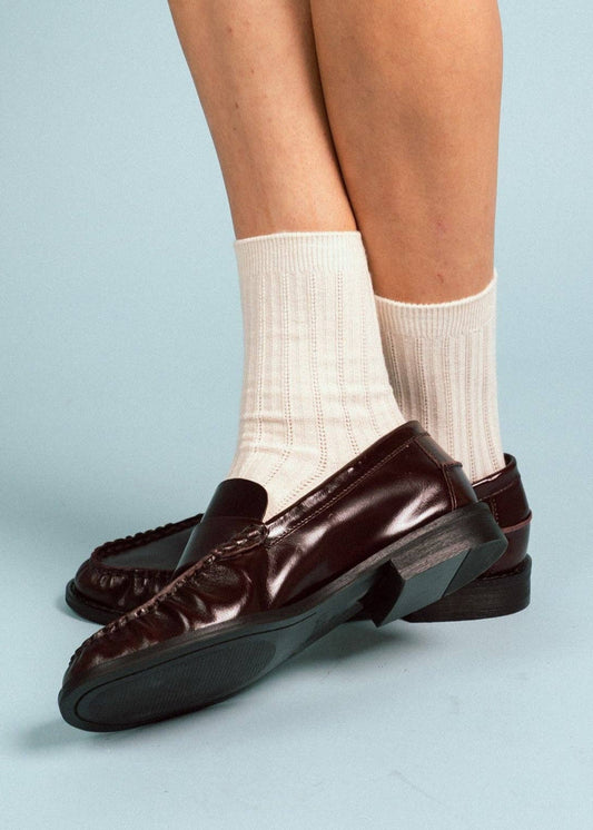 POINTELLE SOCKS | Tencel™ beige