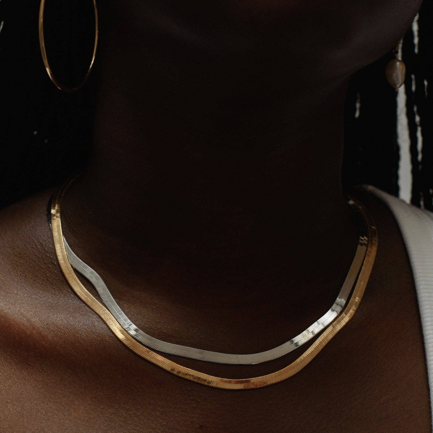 LAUMIÈRE NECKLACE | 18-carat gold-plated or 925 silver