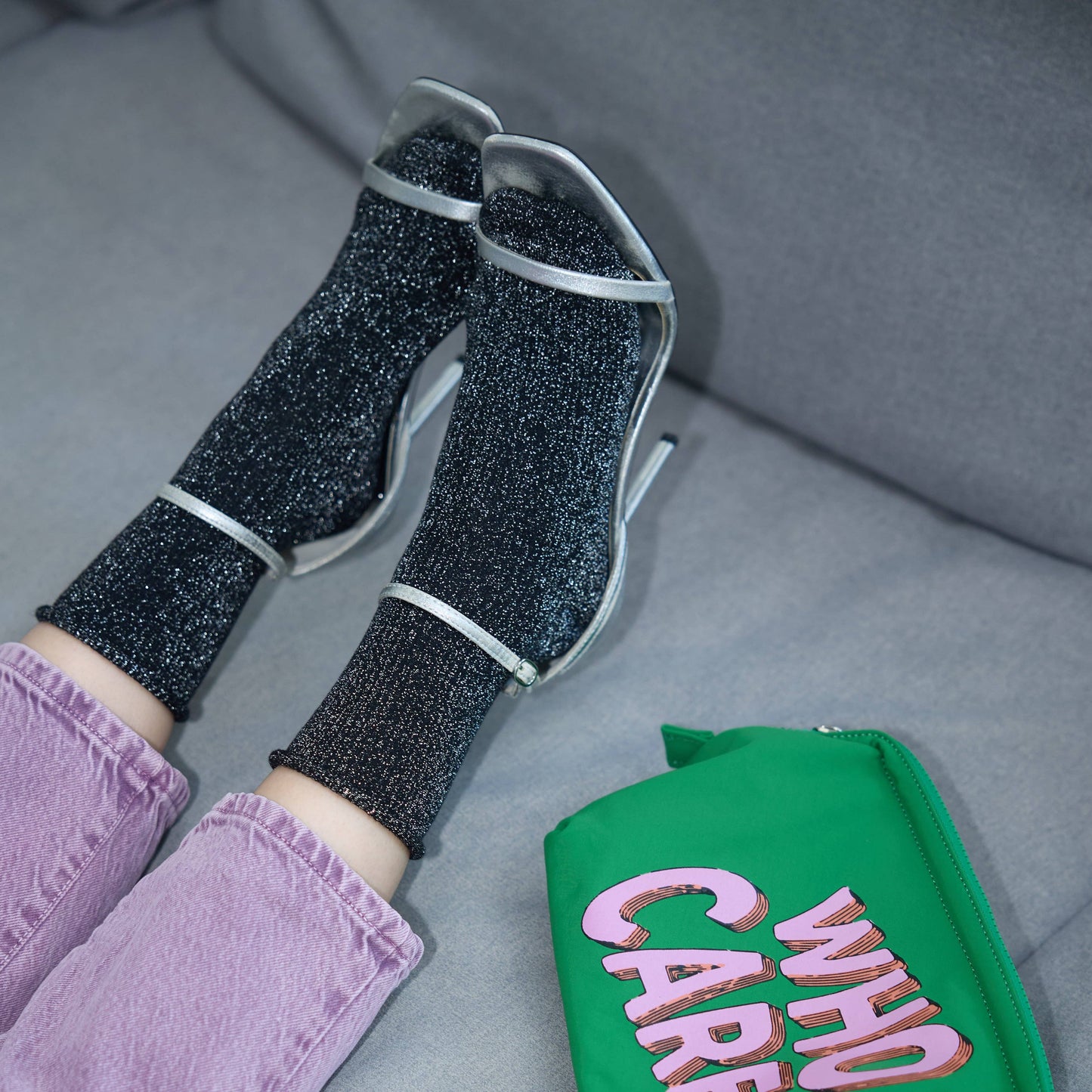 SPARKLING SOCKS | bamboo lyocell black