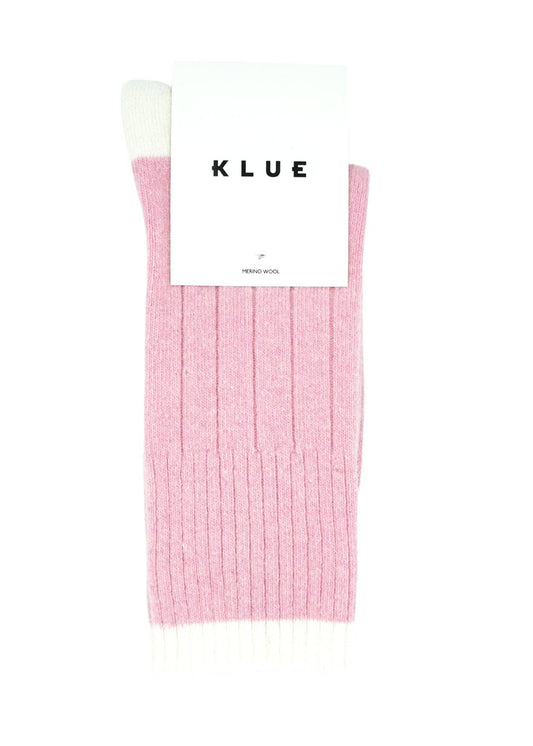 PREMIUM SOCKS | Merino wool pastel pink & white 36-40