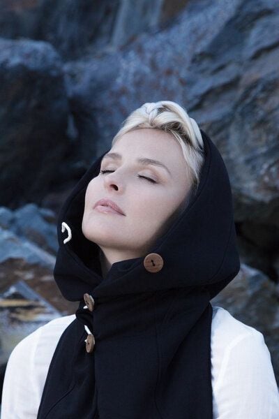 HOOD SCARF | cotton black